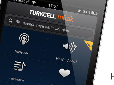 Music App Home Screen home iphone turkcell