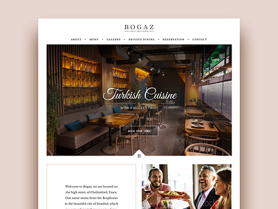 Restaurant Website homepage landing page restaurant web design website