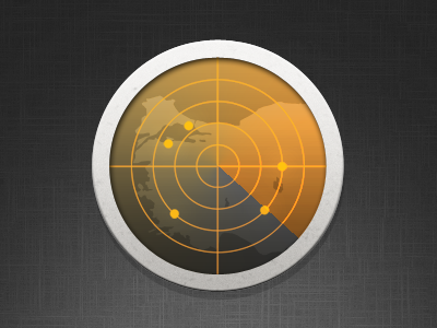 Radar Icon icon ipad iphone map orange poi radar turkey