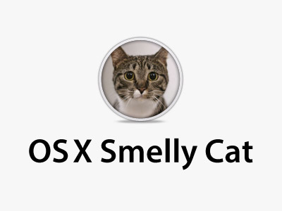 OSX Smelly Cat cat logo osx white