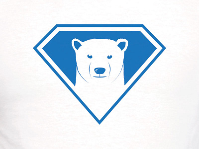 Arctic Hero bear blue hero logo polar bear
