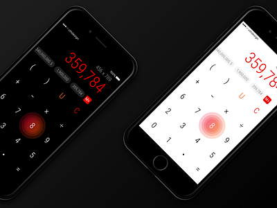 Calculation App Design (Day & Night Ver.)