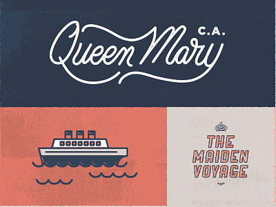 Queen Mary boat ca crown maiden mary mono queen sail script ship texture voyage