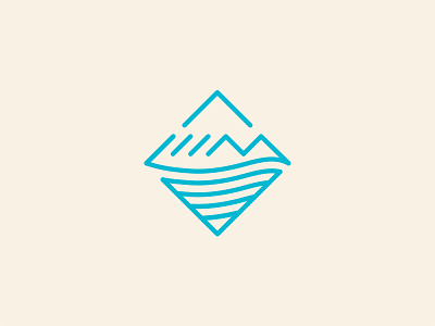LIIM pt.1 branding diamond identity logo mark mountain ocean surf wave yoga
