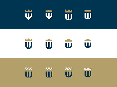 "W" Mark badge branding identity logo mark shield