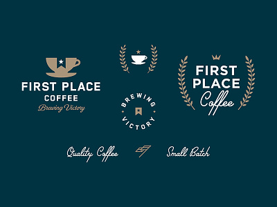 First Place Coffee branding brewing coffee identity logo