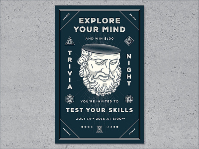 Trivia Night beard explore knowledge mind mystic night secret skills society trivia