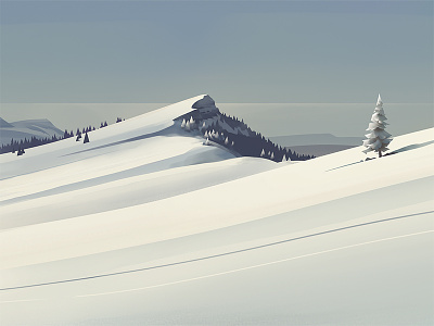 Jura graphic illustration jura moutain snow