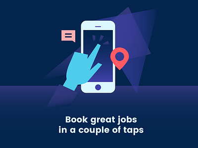 App Onboarding Illustration Screen #2 app digital illustration flow illustration mobile onboarding tap