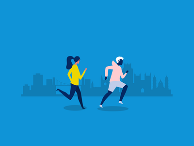 limber digital illustrations | People running app illustration digital illustration flat design illustration limber vector illustration