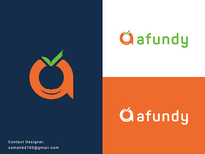 A letter Logo/ Fruit Logo: Afundy/ Food Logo
