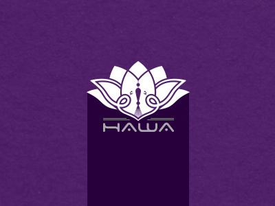 Arabic logo. arabic art branding design flower hawa lily logo