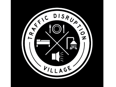 Traffic Disruption Village Logo