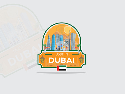 Dubai Travel logo 1 brand design brand identity design graphicdesign illustration illustrator logo logo design logos typography