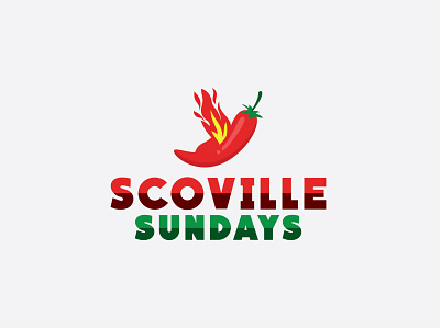 Scoville Sundays event logo 1 branding creative design graphicdesign illustration illustrator logo logo design logos logotype vector