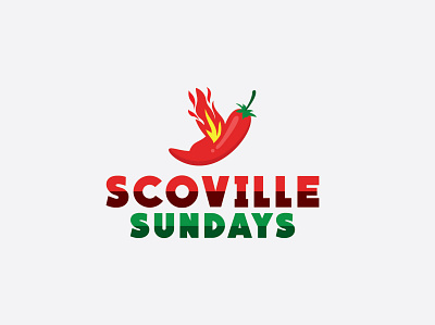 Scoville Sundays event logo 1 brand design brand identity creative design graphicdesign illustration illustrator logo logo design logos logotype