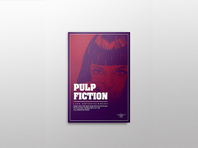 PULP FICTION bold creative design fiction modern poster pulp typography layout