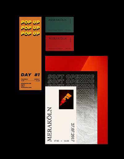 MERAKÖLN business cards editorial invitation layoutdesign pop poster poster design retro texture typographic