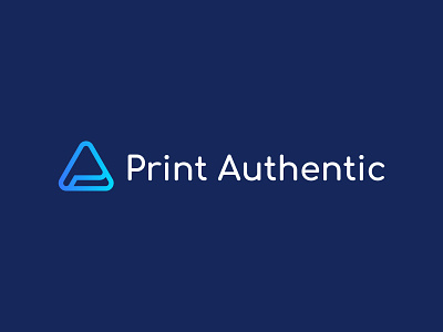 Print Authentic arrow branding design identity logo print shape simple vector