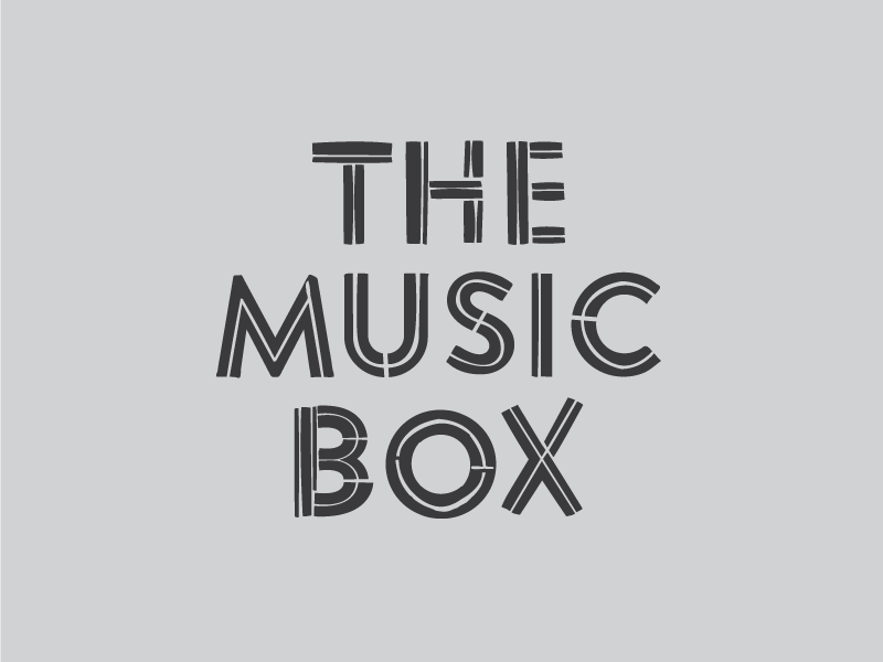 USF CAM - The Music Box brands assets logo lettering