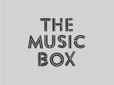 USF CAM - The Music Box brands assets lettering logo
