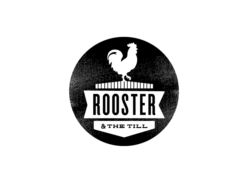 Rooster & the Till icon badge rooster tampa restaurant branding logo identity