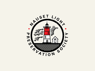 Nauset Light Preservation Society branding cape cod identity lighthouse logo