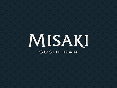 Misaki Sushi Bar branding identity japanese logo sushi