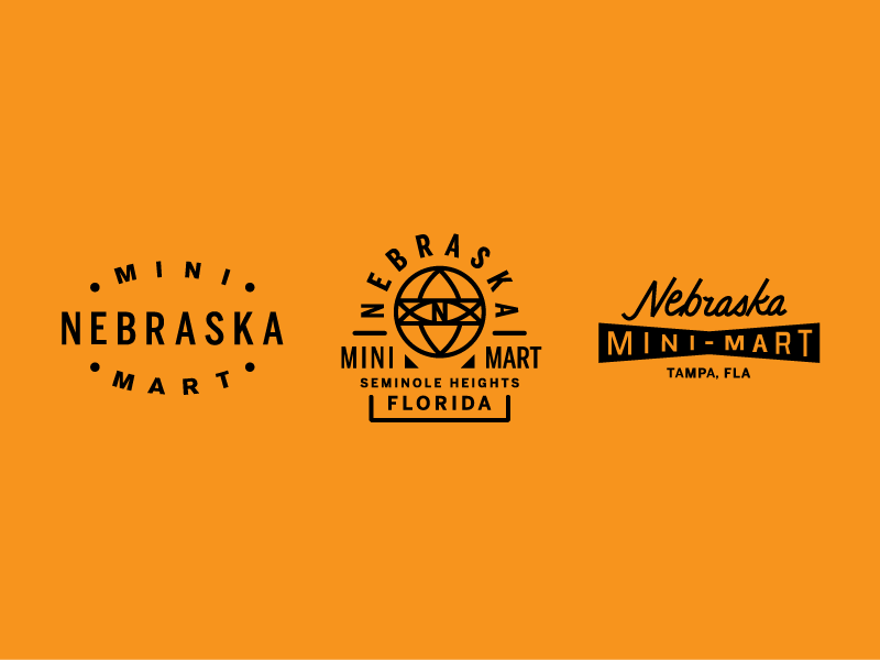 Nebraska Mini-Mart seminole heights tampa lettering identity branding logo