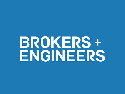 Brokers + Engineers Identity brokers engineers identity logo logotype new york city real estate san francisco tampa