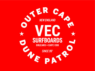 Vec Surfboards cape cod identity logo massachusetts new england orleans since99 surfboards surfer vec surfboards