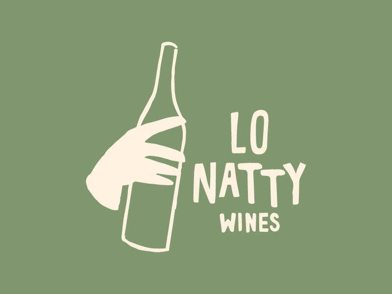 LO Natty Wines Logo identity florida tampa natural wine branding logo