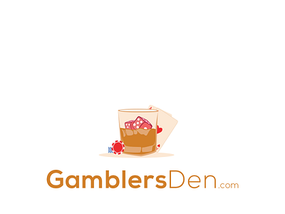 GamblersDen.com Logo Design app branding design icon illustration logo typography ui ux vector