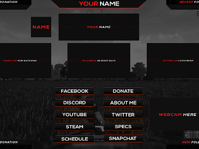 HEXA RED / Twitch Package UI