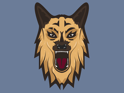 German Shepherd Mascot Logo