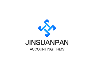 JINSUANPAN LOGO blue branding design graphic illustrator logo ps vector