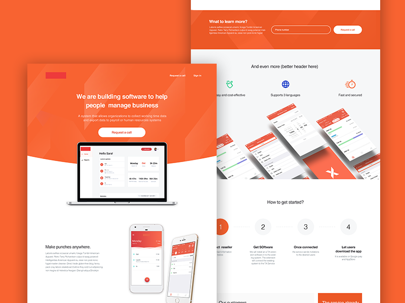 Landing Page By Irina Lensu On Dribbble