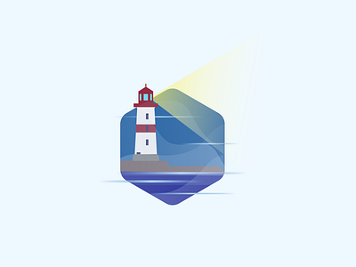 DailyUI #005 app challenge dailyui day5 icon lighthouse mobile ui