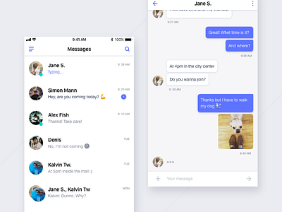 Daily UI  #013  Direct Messaging