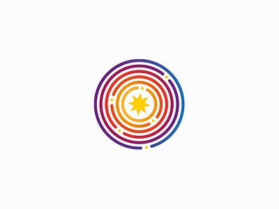 Another Solar System | Logo branding design dribbble graphic icon illustration logo rainbow solar solarsystem system vector