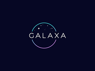 Galaxa | Logo artwork branding concept design dribbble galaxy graphic logo space star typography