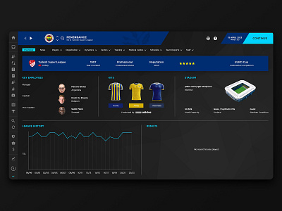 Football Manager | UI Design