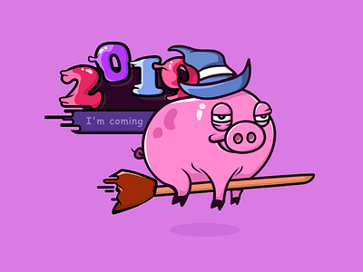 Happy Pig Year! 插图 设计