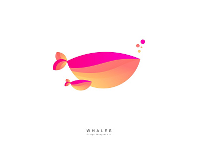 Whales ui 商标 图标 插图 设计