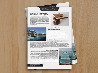 Law firm flyer black blue brand brochure clean company details corporate creative description design flyer illustration law firm leaflet logo poster ui