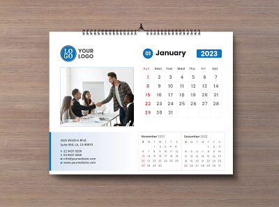 Desk Calendar 2023 brand calendar clean desk calendar office calendar office desk calendar wall calendar