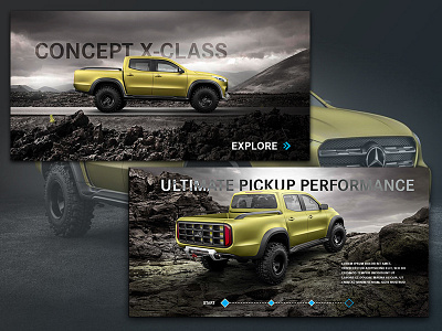 X-Class // Touch Table Concept automotive car interactive mercedes touch ui ux