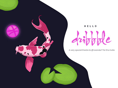 Hello Dribbble ! art design photoshop