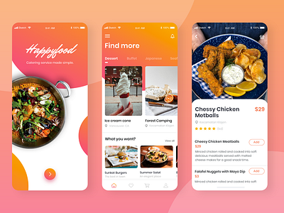 Happyfood App Design