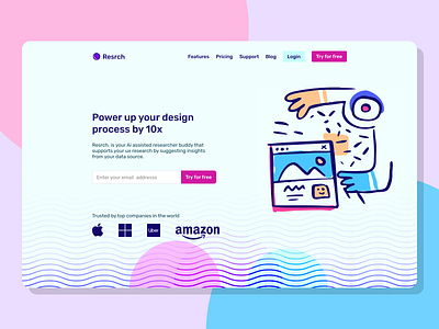 Landing Page design